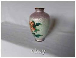 Antique Japanese Cloisonne Foil Ginbari Vase Signed