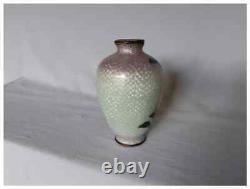 Antique Japanese Cloisonne Foil Ginbari Vase Signed