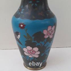 Antique Japanese Cloisonne Meiji Period Vase
