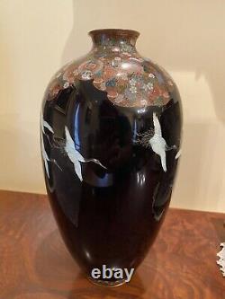 Antique Japanese Cloisonne Vase, Meiji