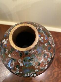Antique Japanese Cloisonne Vase, Meiji