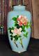 Antique Japanese Cloisonne Vase Withroses Circa 1880's Possibly Ando Jubei Vase