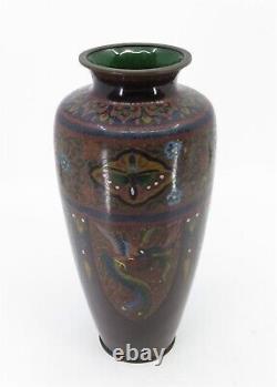 Antique Japanese Cloisonné Vase from the Collection of Baron Matsuoka 1846-1923