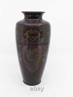 Antique Japanese Cloisonné Vase from the Collection of Baron Matsuoka 1846-1923