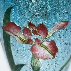 Antique Japanese Ginbari Cloisonné Enamel Turquoise Vase 6 in