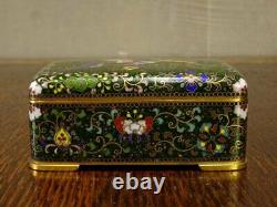 Antique Japanese Meiji Cloisonne Cigarette case Jubei Ando, Royal purveyor maker