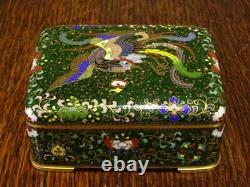 Antique Japanese Meiji Cloisonne Cigarette case Jubei Ando, Royal purveyor maker