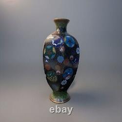 Antique Japanese Meiji Cloisonné Enamel Ginbari Vase 6