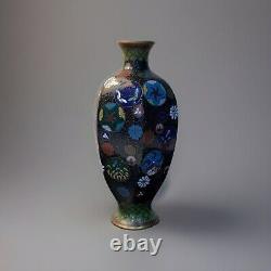 Antique Japanese Meiji Cloisonné Enamel Ginbari Vase 6