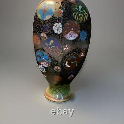 Antique Japanese Meiji Cloisonné Enamel Ginbari Vase 6