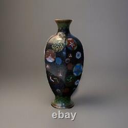 Antique Japanese Meiji Cloisonné Enamel Ginbari Vase 6