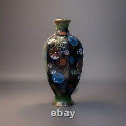 Antique Japanese Meiji Cloisonné Enamel Vase 6 Inches