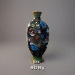 Antique Japanese Meiji Cloisonné Enamel Vase 6 Inches