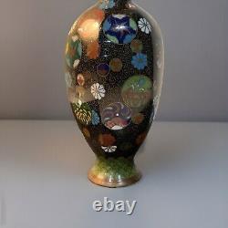 Antique Japanese Meiji Cloisonné Enamel Vase 6 Inches