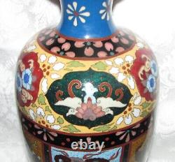 Antique Japanese Meiji Cloisonne Vase Circa 1880