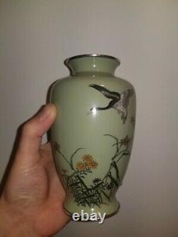 Antique Japanese Meiji Cloisonne Vase Goto
