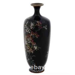 Antique Japanese Meiji Era Cloisonne Enamel Vase