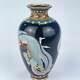 Antique Japanese Meiji Era (c1880) Cloisonné Vase Blue Dragon 5