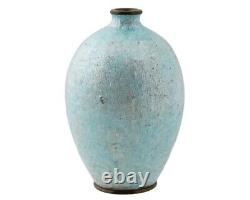 Antique Japanese Meiji Ginbari Cloisonne Enamel Vase