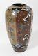 Antique Japanese Meiji Style Cloisonne Vase As Is Flowers Butterfly