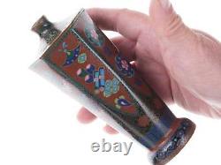 Antique Japanese Meiji period cloisonne vase i