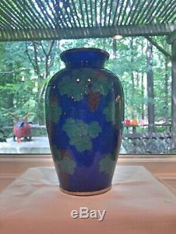 Antique Japanese Plique A Jour Vase 7 Meiji Showa Cloisonné