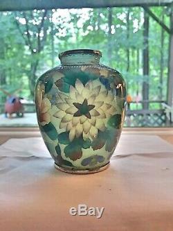 Antique Japanese Plique A Jour Vase Meiji Showa Cloisonné