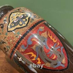 Antique Japanese Sato Cloisonné Vase
