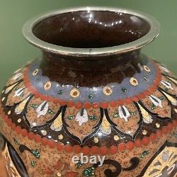 Antique Japanese Sato Cloisonné Vase