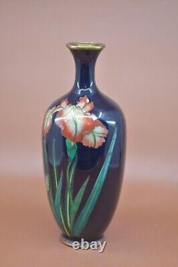 Antique, Japanese, cloisonne, vase, 9.75 inches