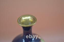 Antique, Japanese, cloisonne, vase, 9.75 inches