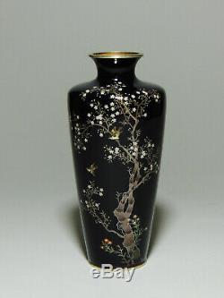 Antique Japanese cloisonne vase Hayashi kodenji Style