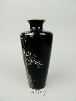 Antique Japanese cloisonne vase Hayashi kodenji Style