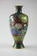 Antique Meiji Period Japanese Meiji Enamel Takehara Cloisonne Floral Vase