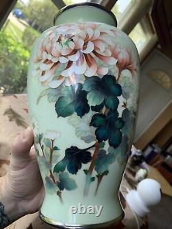 Antique Meji Era Fine Silver Wire Signed Ando Jubei Japanese Cloisonné Vase