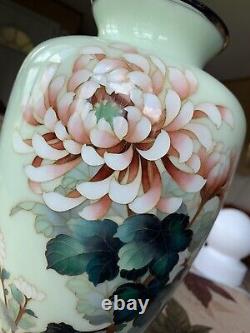 Antique Meji Era Fine Silver Wire Signed Ando Jubei Japanese Cloisonné Vase