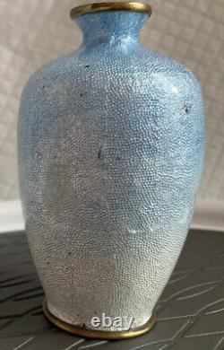 Antique Small Foil Cloisonne Enamel Ginbari Vase Japanese