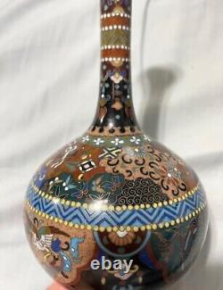 Antique Superb Quality Japanese Cloisonne Vase