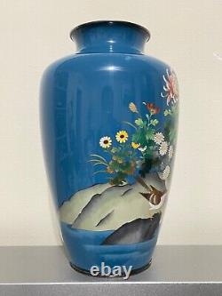 Antique Superb Quality Japanese Cloisonné Vase with Mark