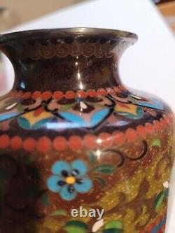 Antique VASE, Dragon Phoenix, Top Bottom Silver 6 Gorgeous