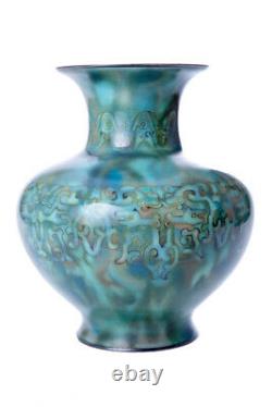 Antique Vintage 20th Original Japanese designer vase cloisonne ANDO JUBEI