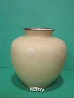 Antique Vintage TAMURA Signed Cloisonne Vase Quail