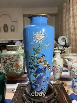 Antique japanese cloisonne vase