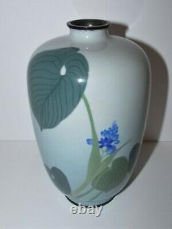 Beautiful Japanese Floral Decorated Cloisonne Vase 1068