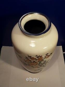 Beautiful Vintage Japanese Cloisonne Vase Large 10