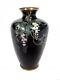 Cloisonne Silver Wire Vase Japanese Meiji Period