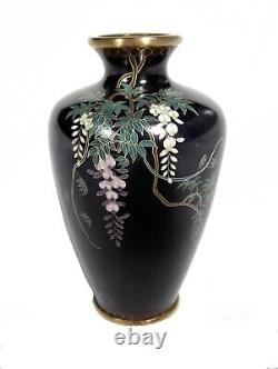 CLOISONNÉ Silver WIRE Vase JAPANESE Meiji PERIOD Silver WIRE