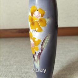 CLOISONNE Vase FLOWER Pattern 7.6 inch Tradition Figurine Japanese