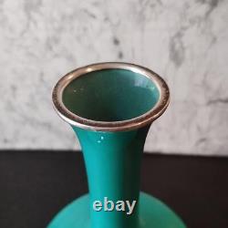 CLOISONNE Vase Flask shape 9.4 inch tall Pot Japanese