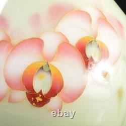 CLOISONNE Vase Flower Pattern 8 inch Vintage Figurine Japanese